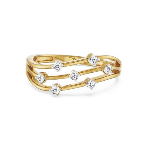 Buy Triple Layered Diamond Band Online At Emori