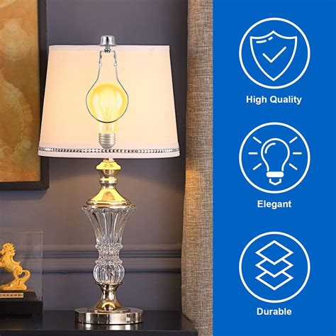Buy 2 PACK Lamp Shade Light Bulb Clip Adapter, WEAVERBIRD Lamp Shade ...