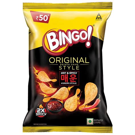Bingo Original Style Hot & Spicy Korean Style, 90 gram/85g(Weight may ...