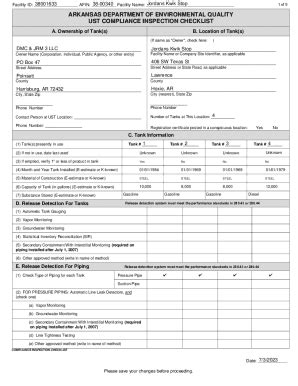 Fillable Online Jordans Kwik Stop Ust Compliance Inspection Fax Email ...