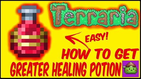 How To Get Greater Healing Potion In Terraria | Terraria 1.4.4.9 - YouTube