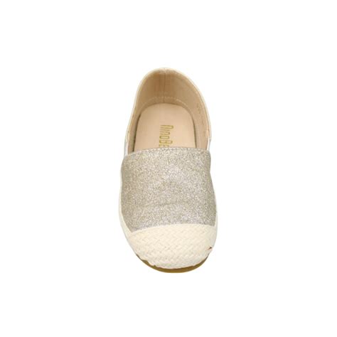 Shimmery Slip On Gold Espadrilles – NINOBELLO