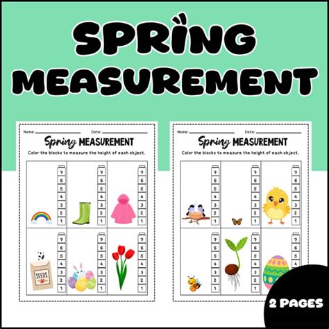 Image result for Spring Measurement Activity