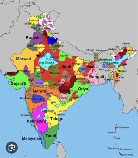 A cool guide to languages spoken in India : r/coolguides