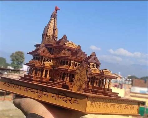 Shri Ram Mandir Ayodhya 3D Wooden Temple - from ₹639.00 at Creative ...
