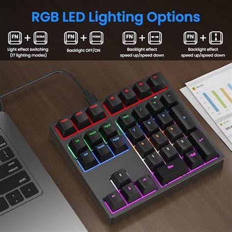 Gurjot Number Pad | Mechanical USB Wired Numeric Keypad with RGB LED ...