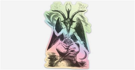 baphomet holographic by WitchSticks | Holographic stickers | Sticker ...