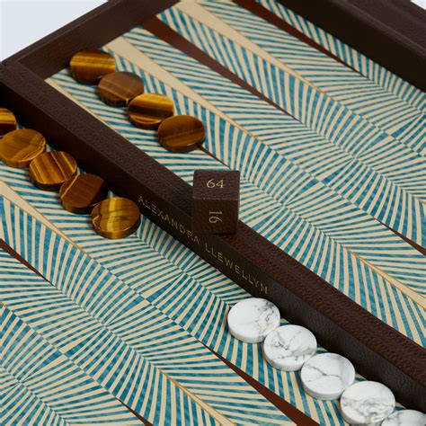 Travel Backgammon Sets - Leather | Alexandra Llewellyn