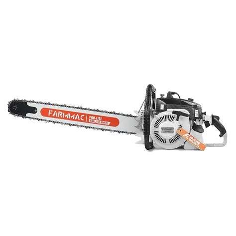 FARMMAC F070W Gas Chainsaw with 36 Inch Alloy Solid Bar, 105cc 2-Cycle ...