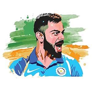 Sticker Yard Virat Kohli India Vinyl Wall Sticker for Living Room ...