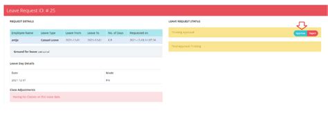 How do a HOD approve leave requests