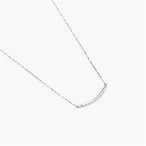 Pure 925 Silver Necklace – Elegant Necklace Bar Design