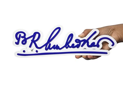 Dr. Babasaheb Ambedkar Signature Acrylic Collection, Honoring the ...