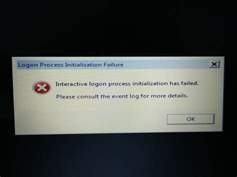 Interactive Sign-in Process Initialization Has Failed In Windows 10