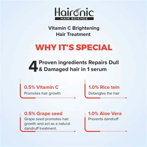 Buy HAIRONIC VITAMIN C HAIR BRIGHTENING TREATMENT HAIR SERUM 100ML ...