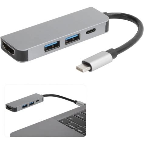 Buy USB Type C 4-in-1 Multi-Port Adapter Online In India at HUBTRONICS.in