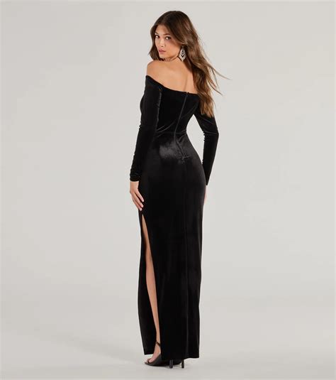 Black Velvet Dresses For Women & Windsor