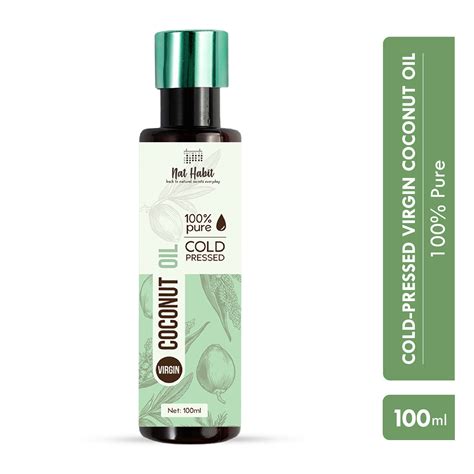 Buy Nat Habit 100% Pure Cold Pressed Virgin Coconut Hair & Skin Oil Online