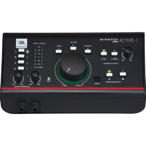 JBL M-Patch Active-1 Studio Monitor Controller and USB Interface ...
