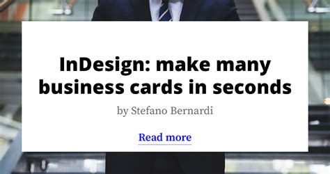 Image result for Tutorial InDesign How to Make Business Cards