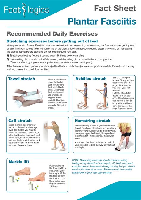 Exercises For Plantar Fasciitis Handout at John Halliburton blog