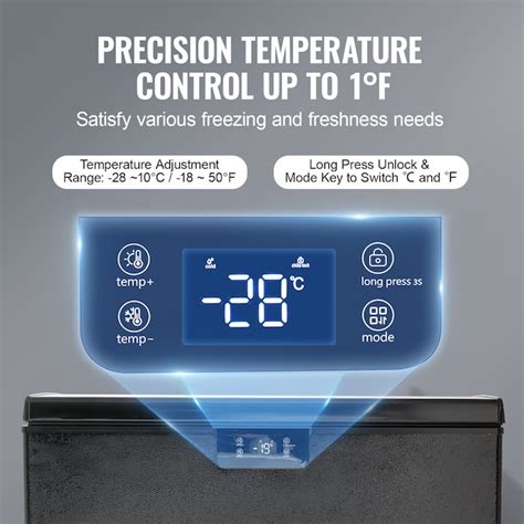 SVOPES Chest Freezer 7 Cu.ft / 198 L Compact Deep Freezer Free Standing ...