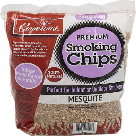 Camerons Product's Smoking Chips - (Mesquite - Kiln Dried~ 2 Pound Bag ...