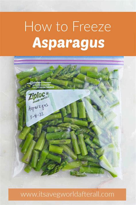 How to Freeze Asparagus - It's a Veg World After All®