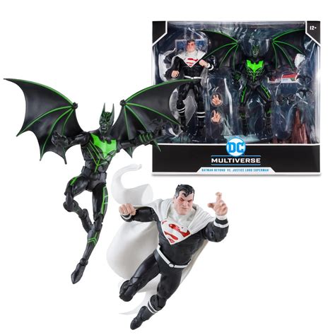 DC Multiverse Batman Beyond vs. Justice Lord Superman Action Figure 2-