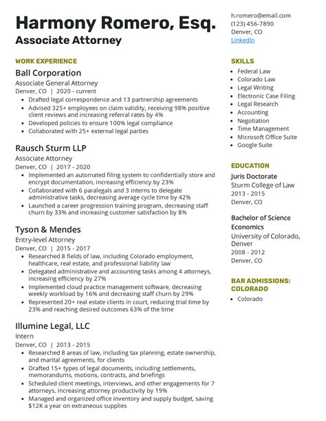 How to Write a Compelling Lawyer Resume: Tips and Examples | W3Global