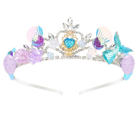 Buy CIEHER Mermaid Crown for Girls Mermaid Headband Girls Seashell ...