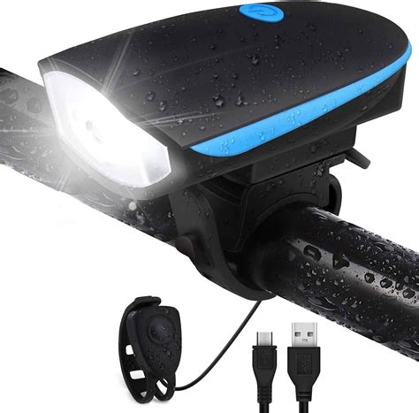 FLENGO MADE FOR YOU 2-in-1 Rechargeable Cycle Light (3 Modes) with Horn ...