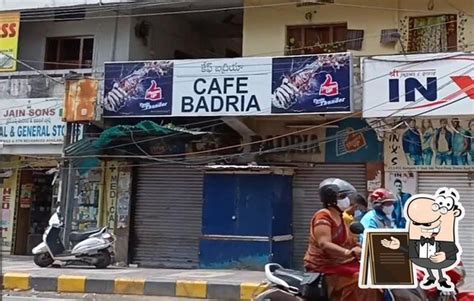 Menu at Cafe Badria, Hyderabad