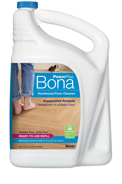 Bona PowerPlus Hardwood Floor Cleaner Refill 160oz - Walmart.com ...