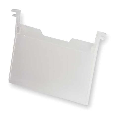 Akro-Mils Plastic Label Holder, Clear, 5 3/4 in L, 6 PK 35010 | Zoro