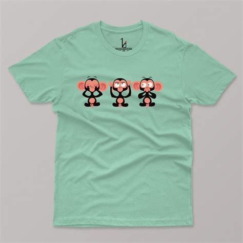 Wise Monkey Half Sleeves T-shirt – HIJIBIZI