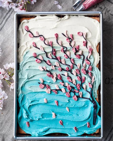 Cherry Blossom Cake Tutorial 的图像结果