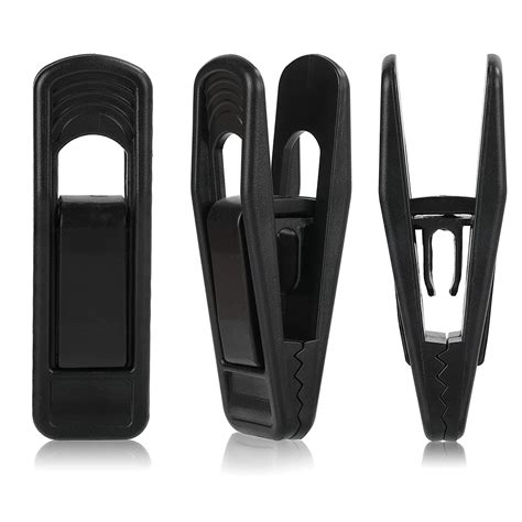 Tinfol Black Plastic Hanger Clips 40Pack, Large Opening Pant Clips ...