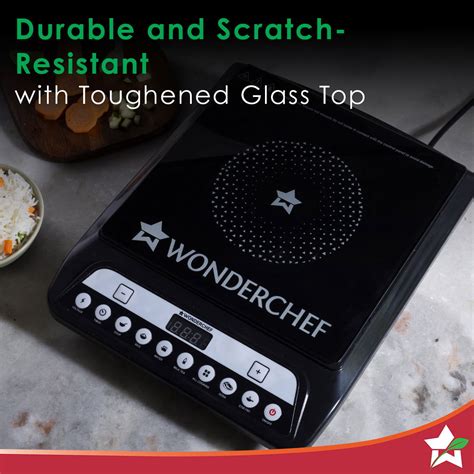 Power 1400W Induction Cooktop with 11 Preset Functions, Push Touch Con ...
