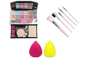 Just Tya Professional Makeup Kit Set with 12 Eyeshadow Colours, 5 Pink ...