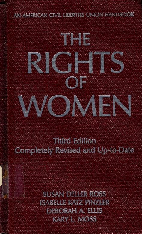 Buy The Rights of Women: The Basic Aclu Guide to Women's Rights (An ...
