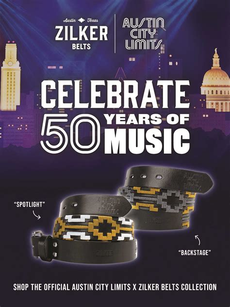 ACL 50th X Zilker Belts – Austin City Limits