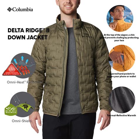 Columbia Men Green Delta Ridge II Down Jacket – Columbia Sportswear