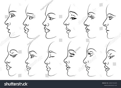 How To Draw A Female Face Side View