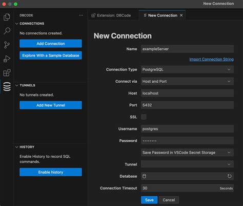 Image result for Visual Code Database Connect Extension