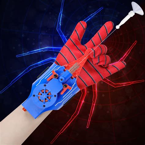 Amazon.com: AJJKKA Spider Web Shooters Real,Spider Silk Launcher Wrist ...