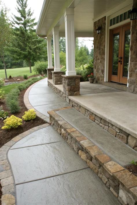 17+ Stylish Concrete Porch Floor Ideas - Garden.eco