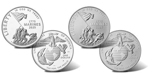U.S. Marine Corps 250th Anniversary Coin Images Unveiled