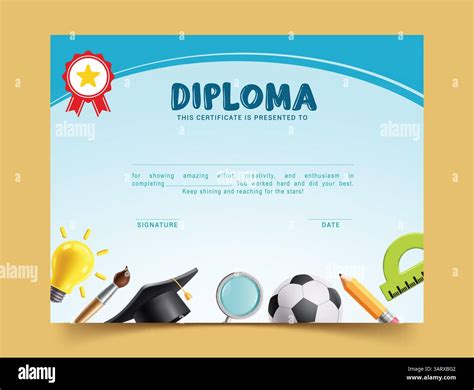 School diploma certificate template clipart. School graduation award ...