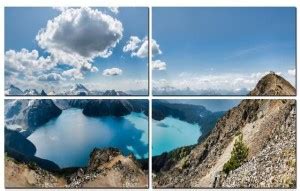 Nature 4 Panel Wall Art Painting With UV Coating 36x24 inches on 4mm ...
